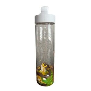 Starbucks Colorado You Are Here Reusable Glass Water Bottle Lid 18.5 oz